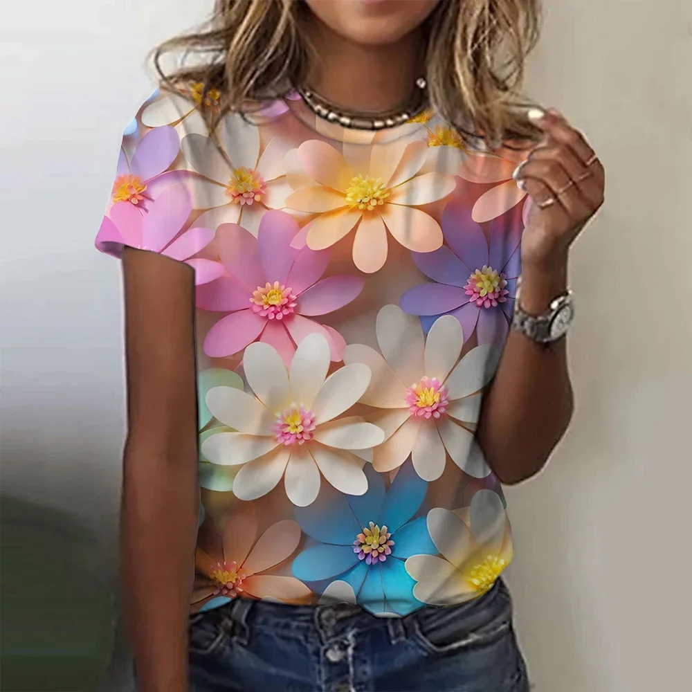 Fashion Floral Flower 3D Print T-Shirts Women Summer Casual Short Sleeve T Shirt Y2k Harajuku Oversized Tees Tops Woman Clothing
Fashion Floral Flower 3D Print T-Shirts Women Summer Casual Short Sleeve T Shirt Y2k Harajuku Oversized Tees Tops Woman Clothing
