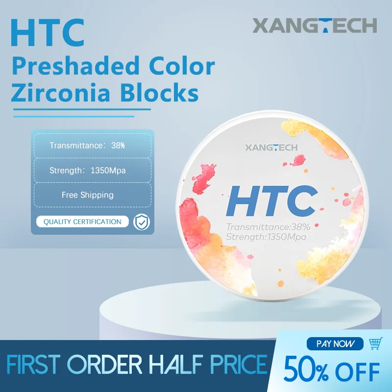 Preshaded Color HTC Zirconia Blocks 16 Vita Dental Filling Materials CAD CAM System for Dental Lab
Preshaded Color HTC Zirconia Blocks 16 Vita Dental Filling Materials CAD CAM System for Dental Lab