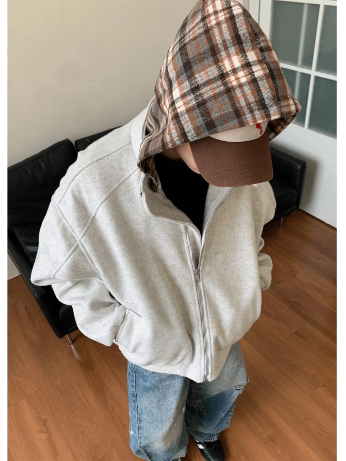 American Retro Thiened Hooded Cotton Jaet Men's Women's Autumn Winter Loose Casual Zipper Cotton Coat Warmth Outerwear
American Retro Thiened Hooded Cotton Jaet Men's Women's Autumn Winter Loose Casual Zipper Cotton Coat Warmth Outerwear