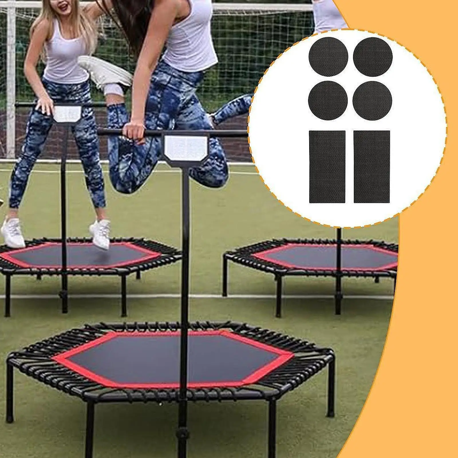 Комплект из 6-х шт., запасные части для батута, патчи для ремонта батута
Комплект из 6-х шт., запасные части для батута, патчи для ремонта батута