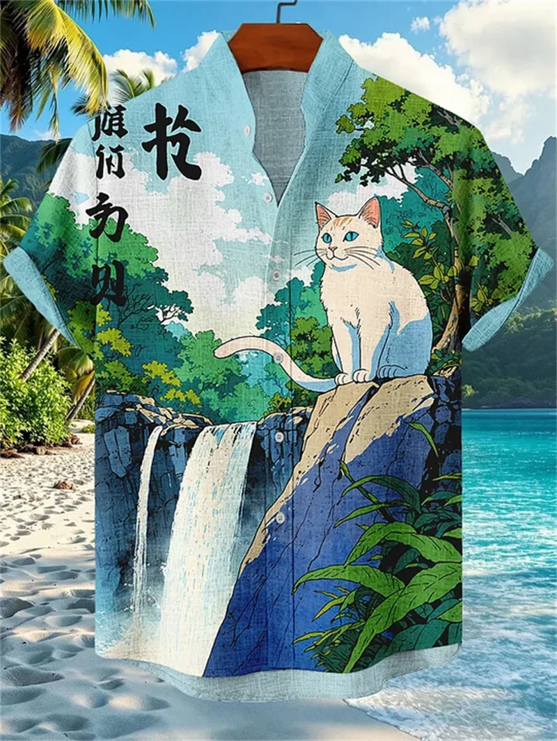 Summer New Art Deep Sea Octopus Monster Pattern Linen Men's Short Sleeve Shirt Casual Comfort Button Top Shirt
Summer New Art Deep Sea Octopus Monster Pattern Linen Men's Short Sleeve Shirt Casual Comfort Button Top Shirt