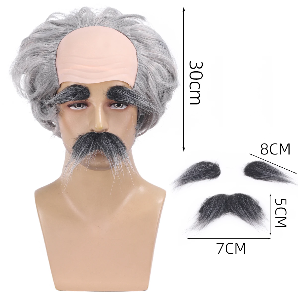 Маска монаха на Хэллоуин с лысой головой, серый парик для взрослых, парик для костюма монаха, парик для переодевания в образ дедушки - парик из синтетического волокна
Маска монаха на Хэллоуин с лысой головой, серый парик для взрослых, парик для костюма монаха, парик для переодевания в образ дедушки - парик из синтетического волокна