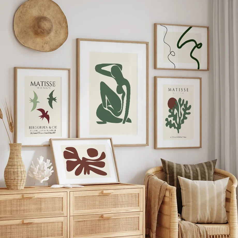 Modern Fashion Green Abstract Matisse Coral Line Minimalism Wall Art Mural Bistro Posters Canvas Picture Corridor Interior Decor
Modern Fashion Green Abstract Matisse Coral Line Minimalism Wall Art Mural Bistro Posters Canvas Picture Corridor Interior Decor