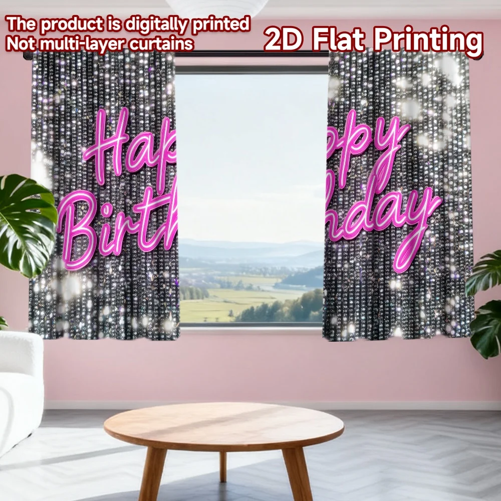 2D flat printing 2pcs Window Treatment Curtains Birthday Sparkles Digital Printed Polyester Drapes Seasonal Party & Holiday
2D flat printing 2pcs Window Treatment Curtains Birthday Sparkles Digital Printed Polyester Drapes Seasonal Party & Holiday