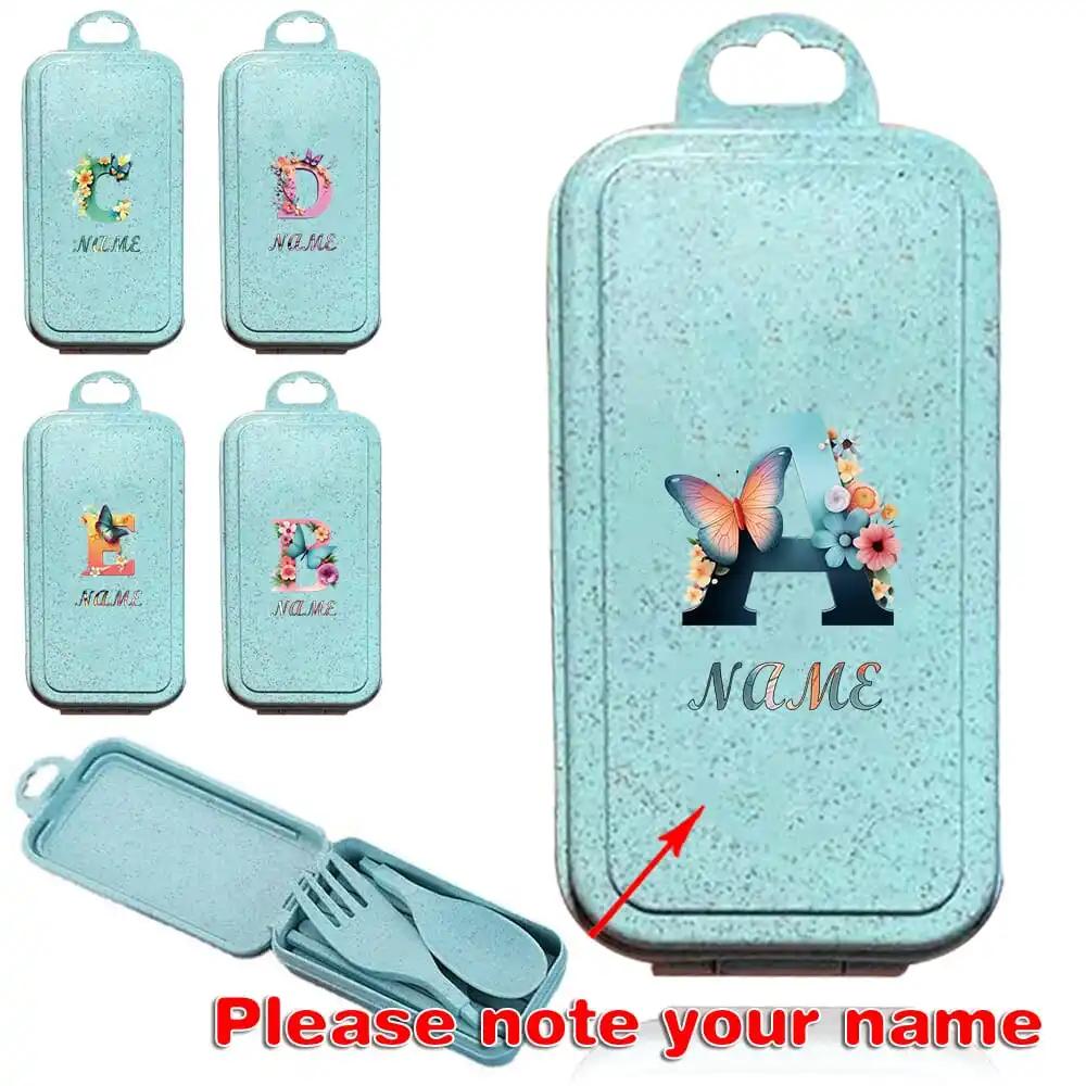 4 Pcs Customized Name Travel Utensils Set With Case Cutlery Kit Detachable Box Organizer Reusable Chopstick Spoon Fork Knife DIY
4 Pcs Customized Name Travel Utensils Set With Case Cutlery Kit Detachable Box Organizer Reusable Chopstick Spoon Fork Knife DIY