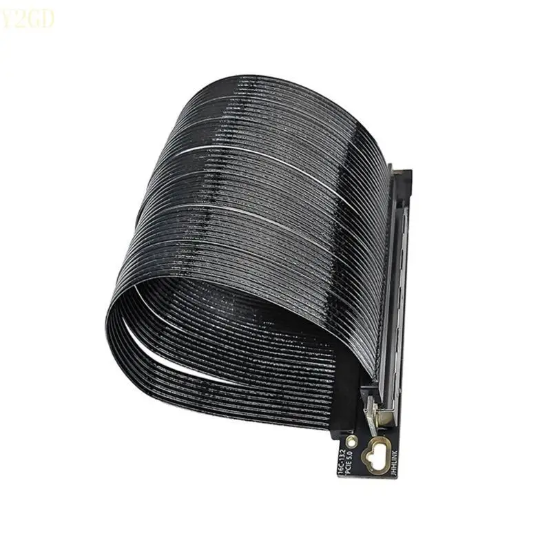 Y2GD Right Angled PCIE5.0 X16 Extension Cable 270° Reversed Aluminum Shielding
Y2GD Right Angled PCIE5.0 X16 Extension Cable 270° Reversed Aluminum Shielding