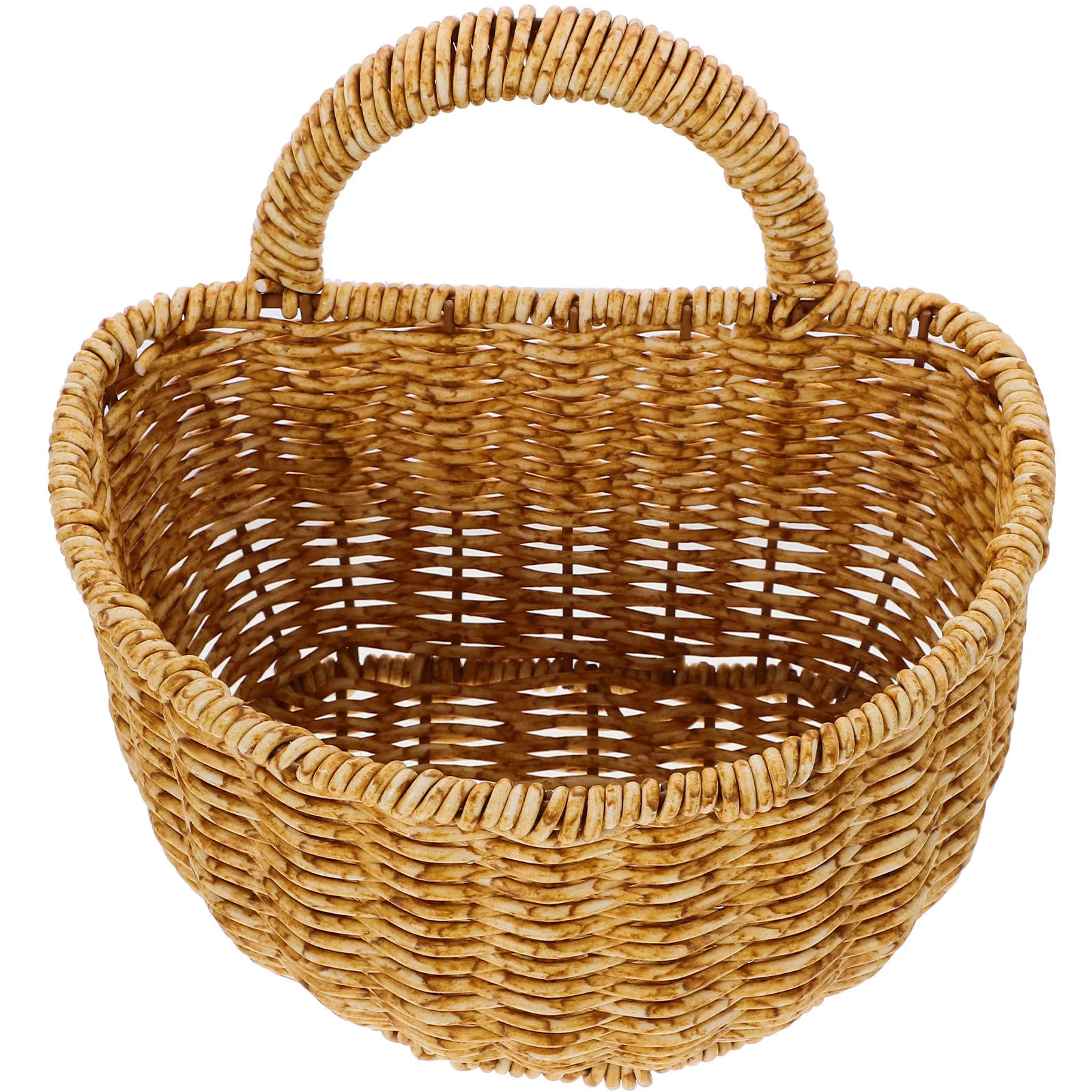 Hand Woven Storage Basket for Kitchen Home Organization Imitation Rattan Wall Hanging Basket Small Storage Bin Decorative
Hand Woven Storage Basket for Kitchen Home Organization Imitation Rattan Wall Hanging Basket Small Storage Bin Decorative
