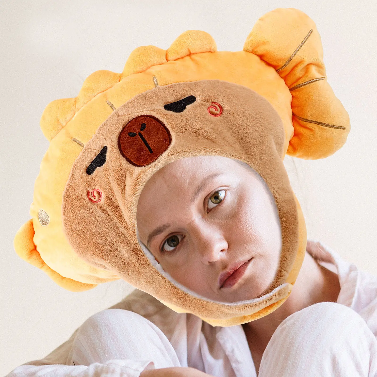 Yellow Croaker Fish Shape Party Headwear Cartoon Animal Hat for Halloween Carnival Cosplay Costume Festival Fun Mood
Yellow Croaker Fish Shape Party Headwear Cartoon Animal Hat for Halloween Carnival Cosplay Costume Festival Fun Mood