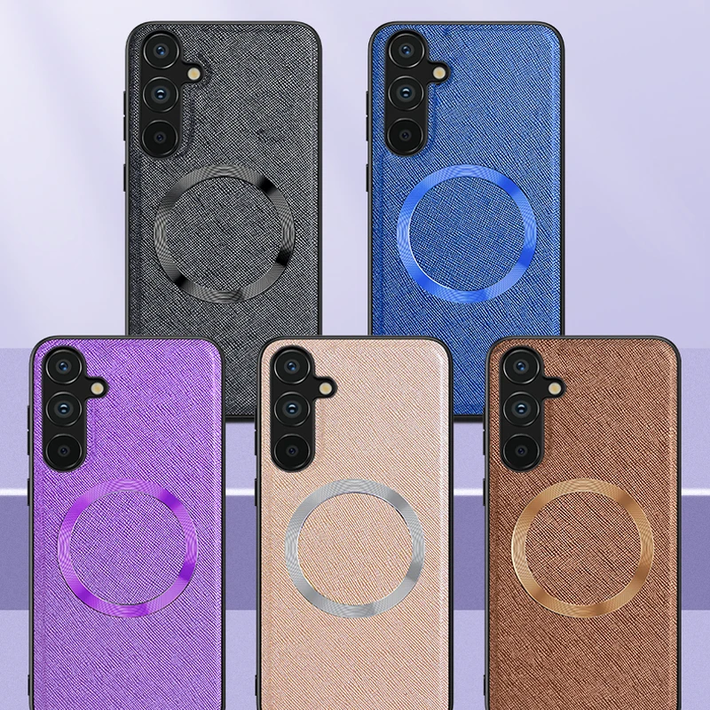 Funda For Samsung Galaxy A54 A14 5G Case Magnetic PU Leather + TPU Cross Line Car Holder Attraction Cover for Galaxy A14 4G
Funda For Samsung Galaxy A54 A14 5G Case Magnetic PU Leather + TPU Cross Line Car Holder Attraction Cover for Galaxy A14 4G
