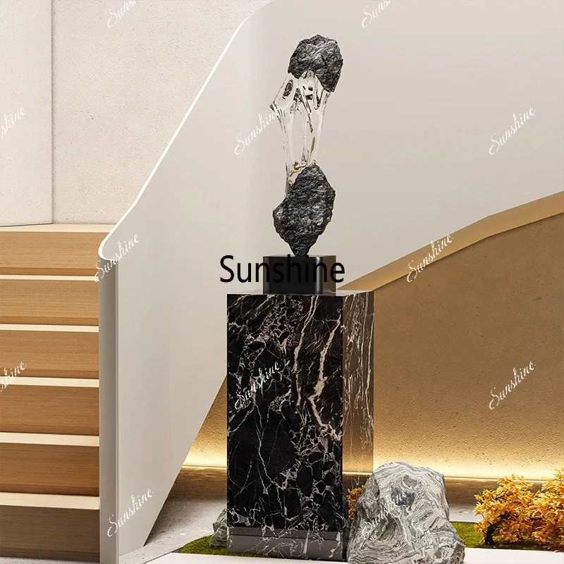Modern light luxury sculpture art hotel lobby model room decoration
Modern light luxury sculpture art hotel lobby model room decoration