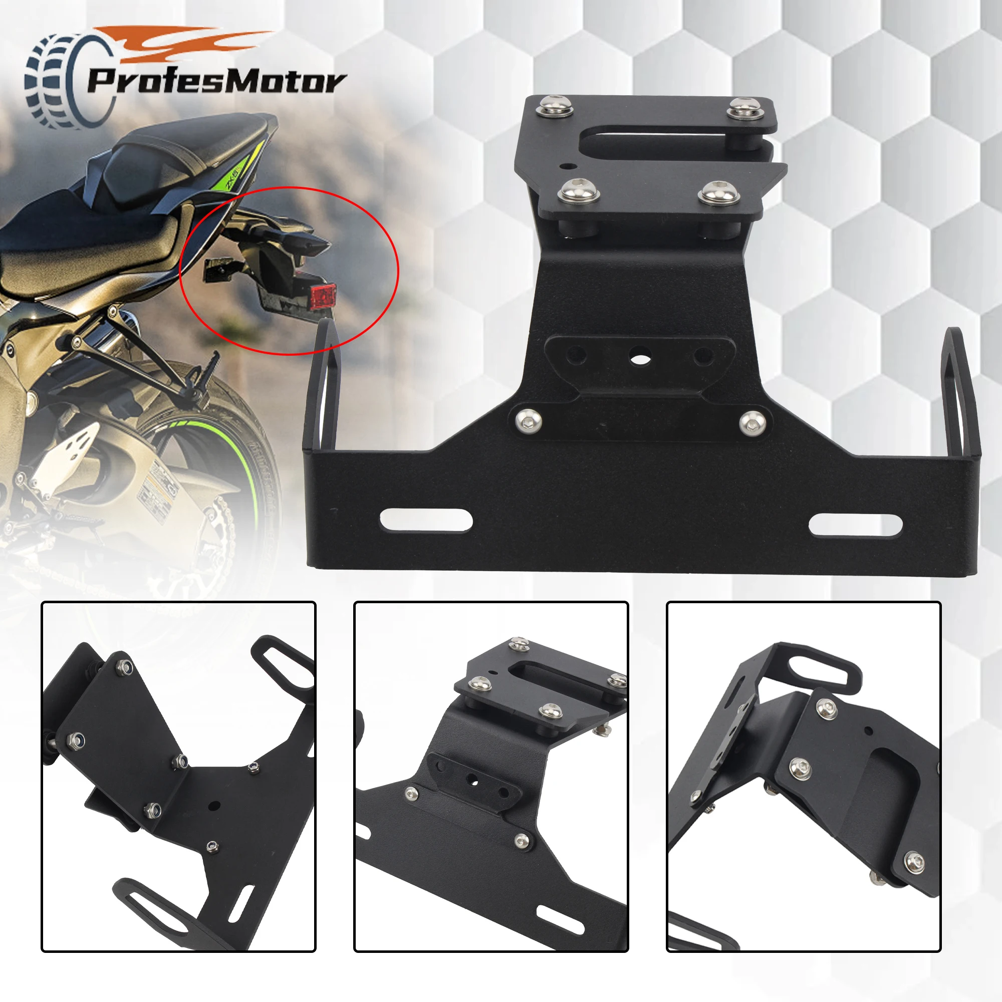 Motorcycle Motorcycle License Holder LED For KAWASAKI Z900 2017 to 2023 Motocross Fender Eliminator Tail Number Plate Bracket
Motorcycle Motorcycle License Holder LED For KAWASAKI Z900 2017 to 2023 Motocross Fender Eliminator Tail Number Plate Bracket