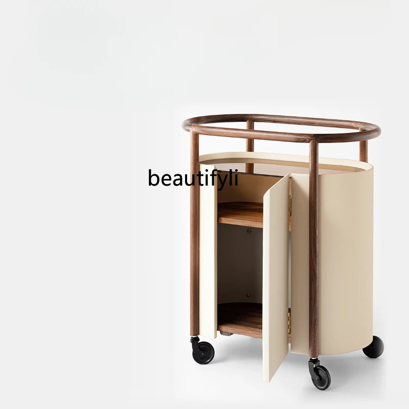 Nordic Sofa Side Table Trolley Black Walnut Italian Minimalist Portable Light Luxury Side Cabinet
Nordic Sofa Side Table Trolley Black Walnut Italian Minimalist Portable Light Luxury Side Cabinet