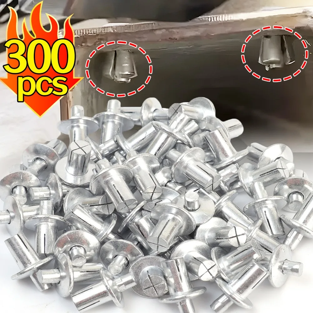 300/10PCS Hammer Drive Expansion Rivets Knock Type Aluminum Alloy Stainless Steel Rod Screw Nails Rivet Fastener Hardware Parts
300/10PCS Hammer Drive Expansion Rivets Knock Type Aluminum Alloy Stainless Steel Rod Screw Nails Rivet Fastener Hardware Parts