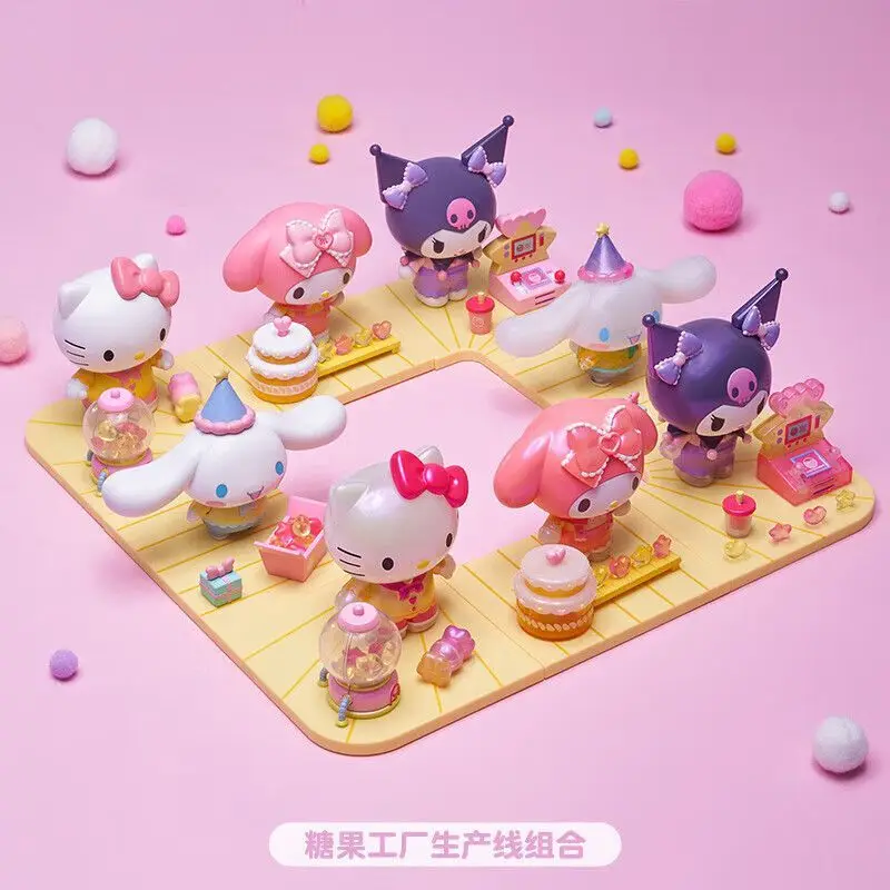 Cute Sanrio Characters Hand-Made Candy Series Dolls Kuromi Hello Kitty Doll Box Festival Brithday Xmas Gift Blind Box Figurine
Cute Sanrio Characters Hand-Made Candy Series Dolls Kuromi Hello Kitty Doll Box Festival Brithday Xmas Gift Blind Box Figurine