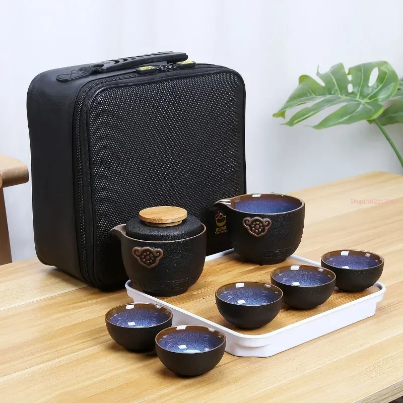 Chinese Kung Fu Travel Tea Set Ceramic Portable Teapot Gaiwan Cups of Ceremony Teacup Outdoor Drinking Jingdezhen
Chinese Kung Fu Travel Tea Set Ceramic Portable Teapot Gaiwan Cups of Ceremony Teacup Outdoor Drinking Jingdezhen