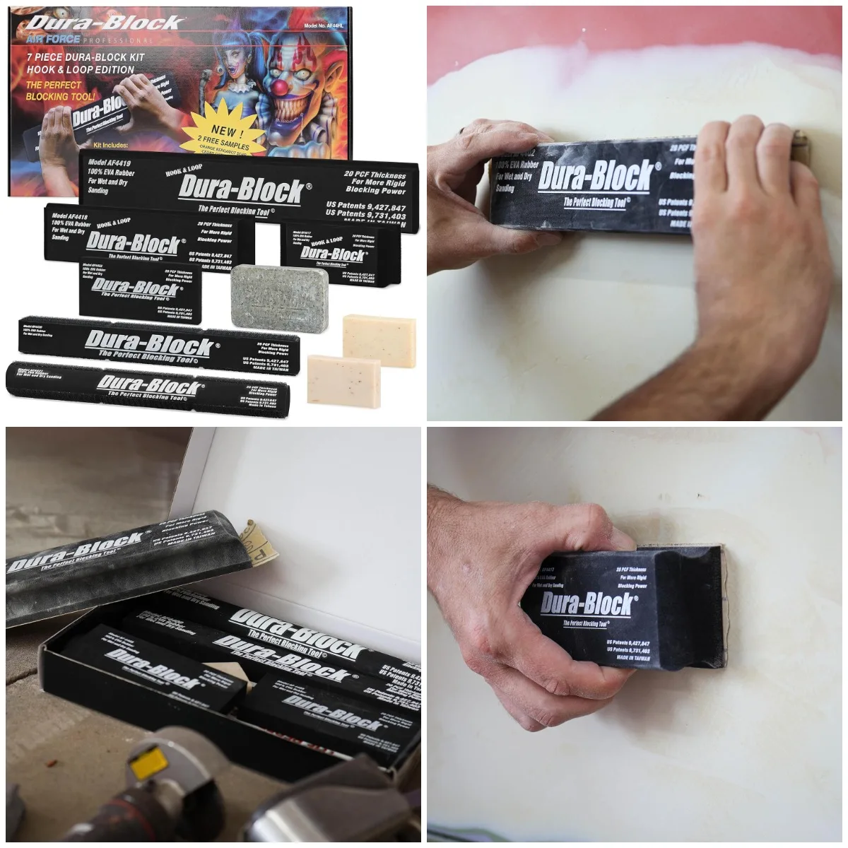 AF44HL Hook & Loop Black 7-Piece Sanding Block Set
AF44HL Hook & Loop Black 7-Piece Sanding Block Set