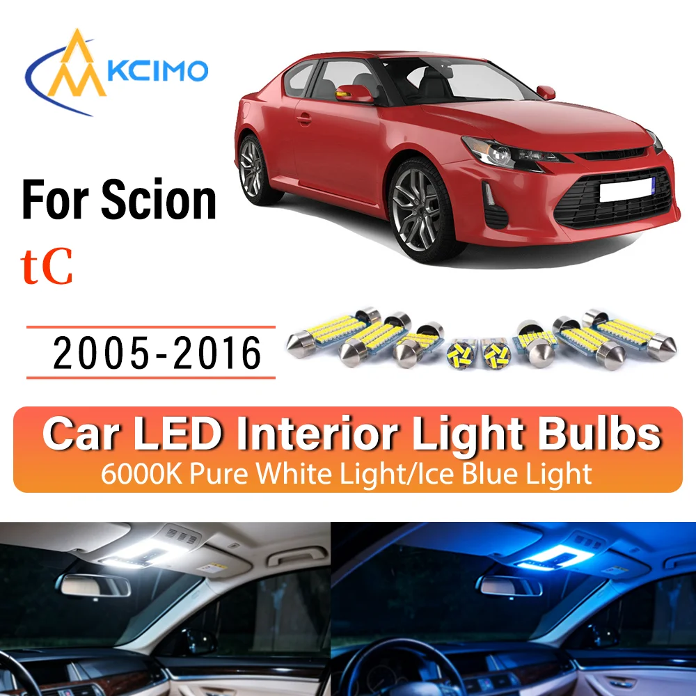 Interior Lighting Kit For Scion tC 2005-2016 LED Bulbs for Dome Map Door Trunk License Plate Light
Interior Lighting Kit For Scion tC 2005-2016 LED Bulbs for Dome Map Door Trunk License Plate Light