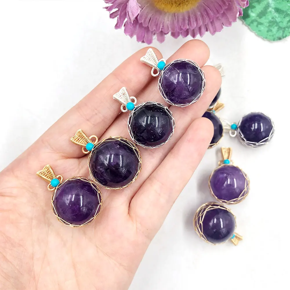 Natural Stone Amethyst Wired Crystal Ball Sphere Crystals and Stones Healing Reiki Mineral Spiritual Meditation Home Decorations
Natural Stone Amethyst Wired Crystal Ball Sphere Crystals and Stones Healing Reiki Mineral Spiritual Meditation Home Decorations