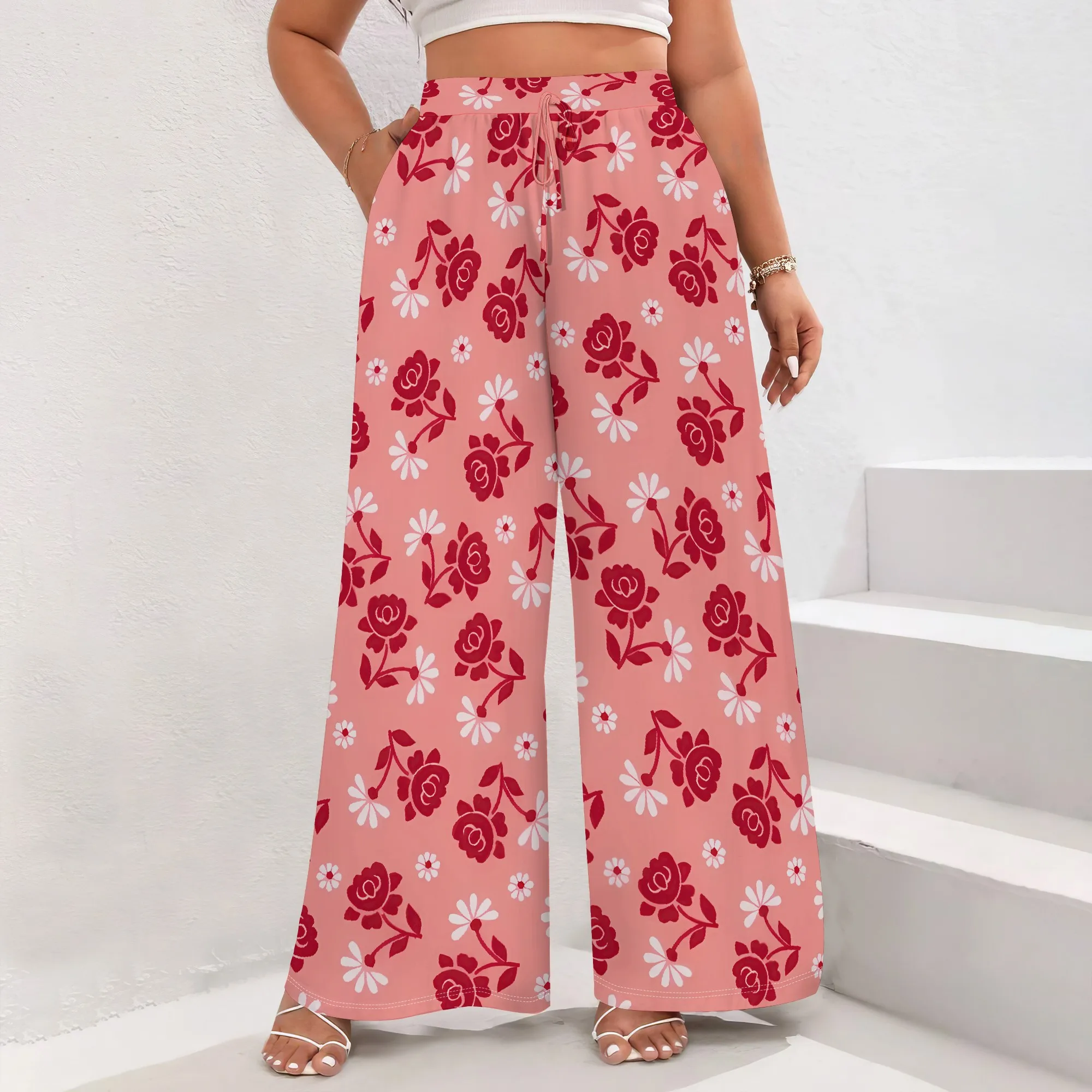 Nupusa Floral Print Pants for Women Standard Size Summer Casual High - Waist Wide Leg Trousers
Nupusa Floral Print Pants for Women Standard Size Summer Casual High - Waist Wide Leg Trousers