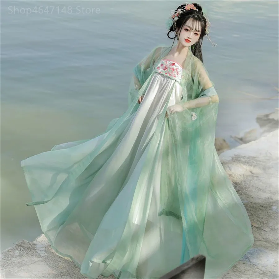Традиционное китайское платье Hanfu, костюмы для косплея, этнический стиль, шоу, сценическая вышивка, модная одежда, женская одежда для вечеринки
Традиционное китайское платье Hanfu, костюмы для косплея, этнический стиль, шоу, сценическая вышивка, модная одежда, женская одежда для вечеринки