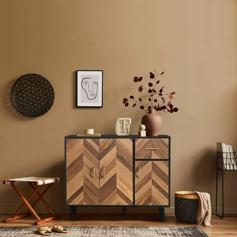 A side panel buffet cabinet with storage and 3 doors, a 35 inch medieval modern side panel with drawers
A side panel buffet cabinet with storage and 3 doors, a 35 inch medieval modern side panel with drawers