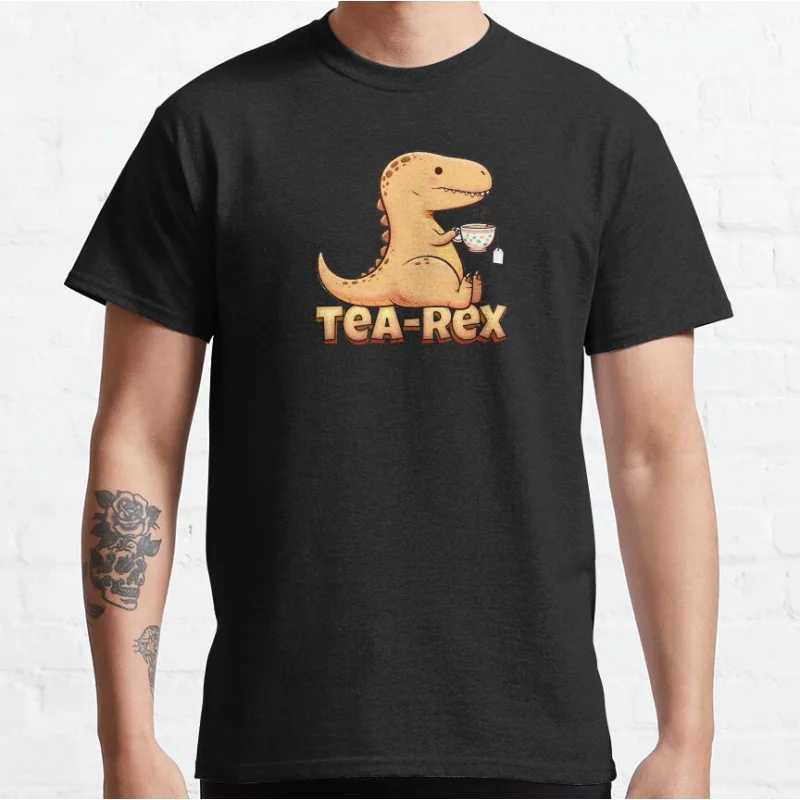 Funny Tea-Rex, cute dinosaur drinking tea, tyrannosaurus rex Kawaii T-Rex pun humor Graphic T Shirts large size Adult tops S-6XL
Funny Tea-Rex, cute dinosaur drinking tea, tyrannosaurus rex Kawaii T-Rex pun humor Graphic T Shirts large size Adult tops S-6XL
