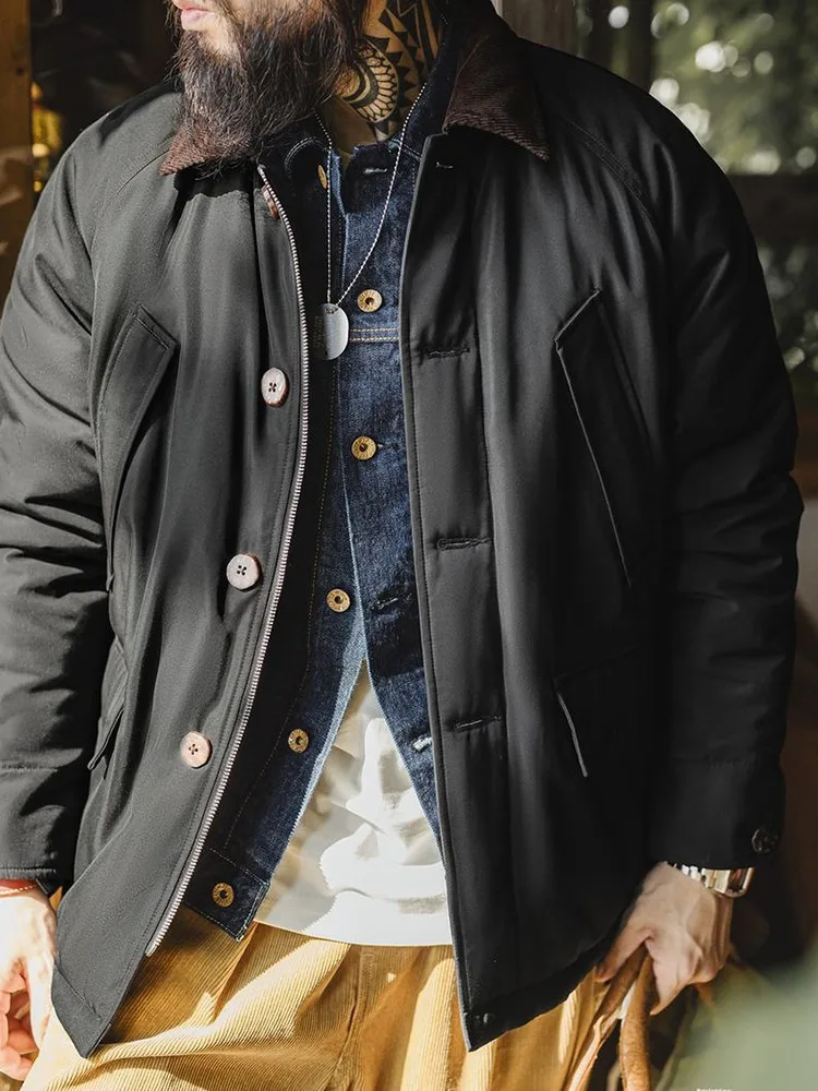 Мужская утепленная хлопковая куртка Maden: теплая, ветрозащитная, в стиле ретро, американская рабочая одежда, охотничья куртка, приталенный крой, модный городской стиль
Мужская утепленная хлопковая куртка Maden: теплая, ветрозащитная, в стиле ретро, американская рабочая одежда, охотничья куртка, приталенный крой, модный городской стиль