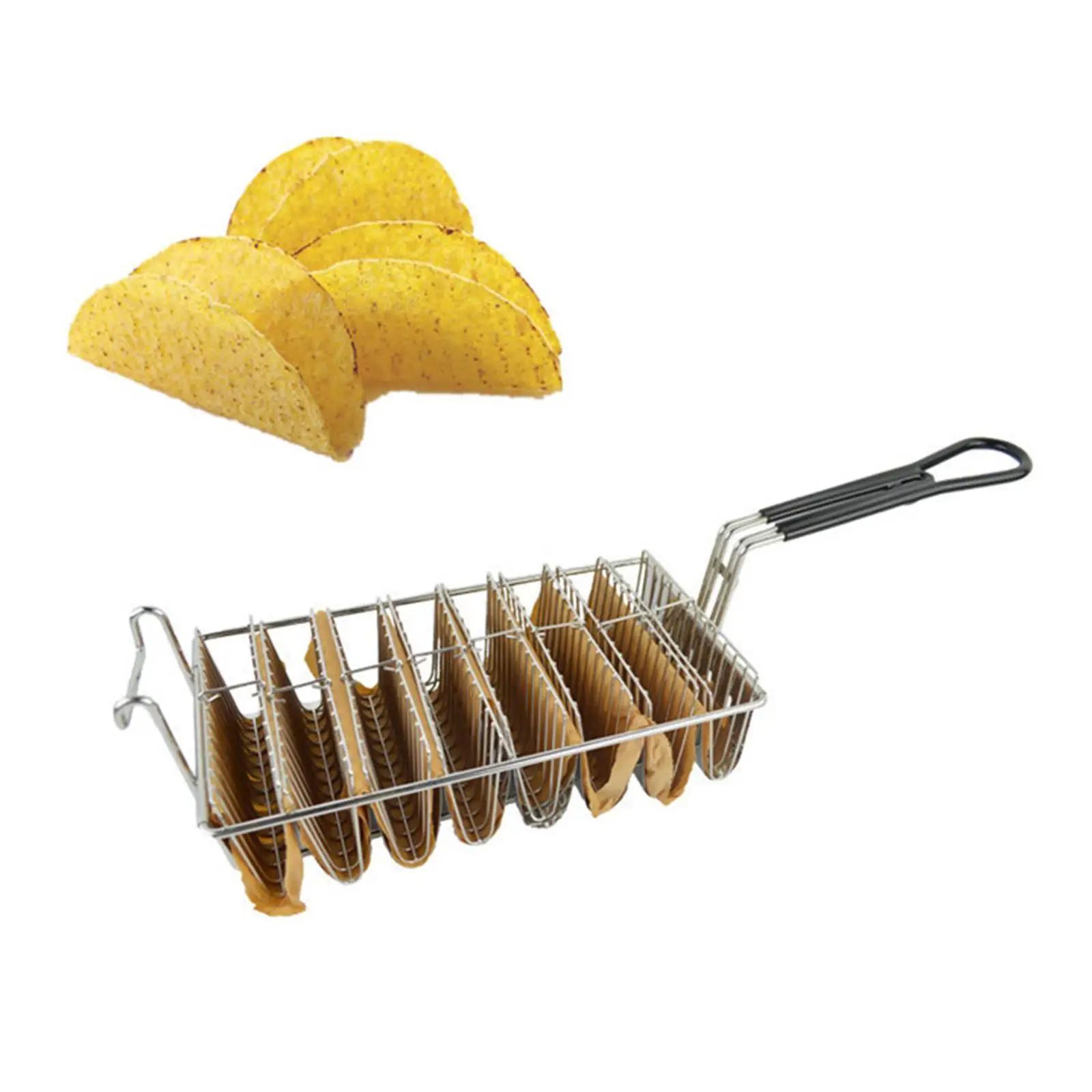 Basket, Holds 8 Shells Basket, Fry Basket with Grip Handle Fryer Basket Easy to Clean
Basket, Holds 8 Shells Basket, Fry Basket with Grip Handle Fryer Basket Easy to Clean