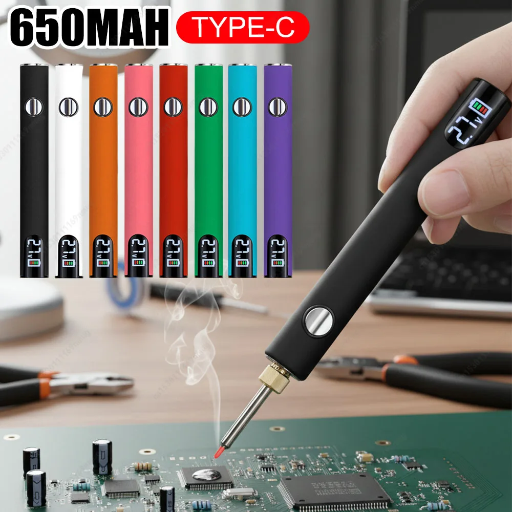 510 Thread Battery Cart Pen Adjustable Voltage Digital 510 Electric Soldering Iron 650mAh Battery Electric Soldering Iron Pen
510 Thread Battery Cart Pen Adjustable Voltage Digital 510 Electric Soldering Iron 650mAh Battery Electric Soldering Iron Pen