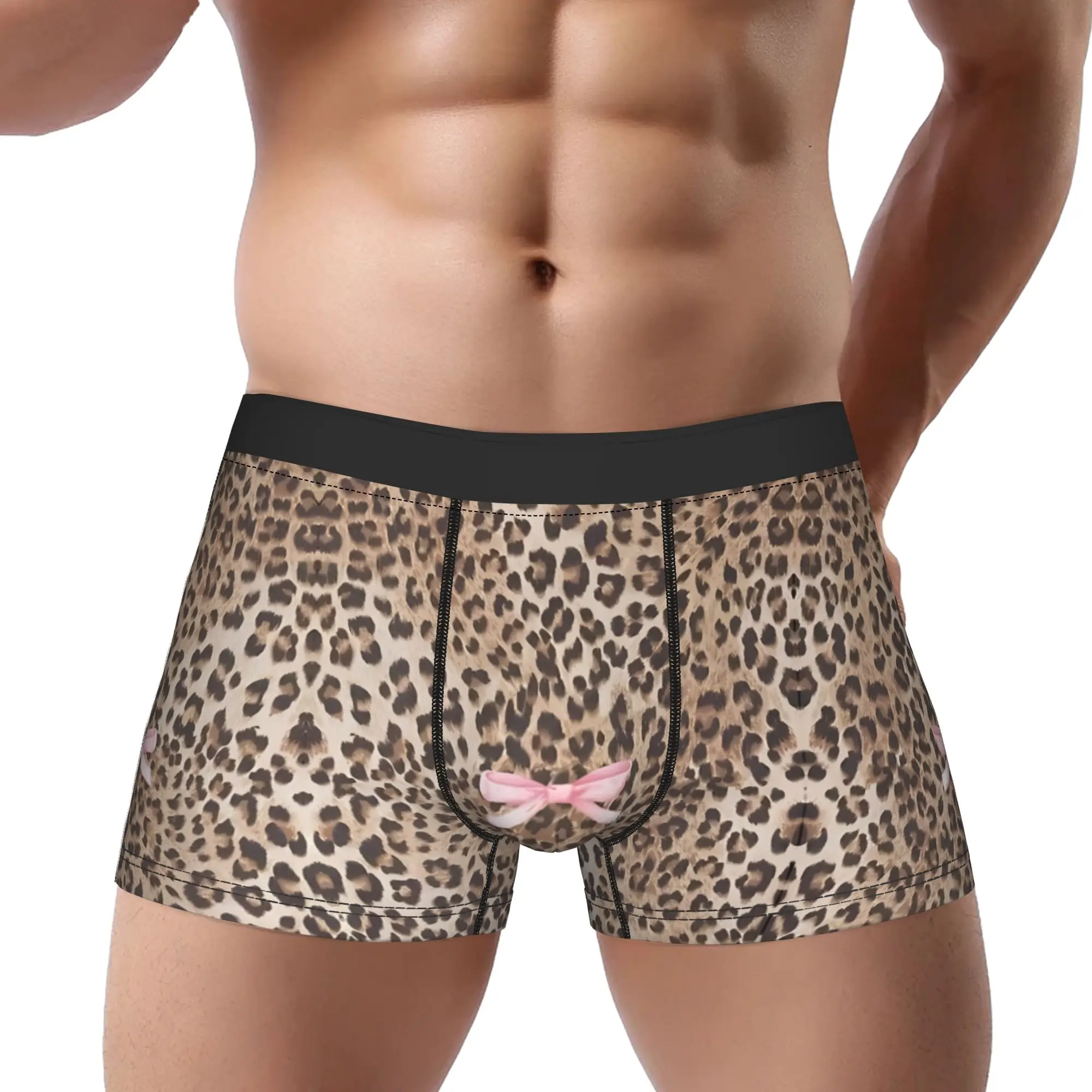 Cheetah Print With Pink Bow Leopard Print Underpants Homme Panties Man Underwear Comfortable Shorts Boxer Briefs
Cheetah Print With Pink Bow Leopard Print Underpants Homme Panties Man Underwear Comfortable Shorts Boxer Briefs