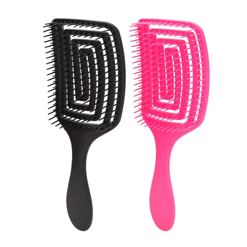 2X Hairbrush Hair Scalp Massage Comb Wet Dry Curly Detangle Hair Brush Salon Hairdressing Styling Tools
2X Hairbrush Hair Scalp Massage Comb Wet Dry Curly Detangle Hair Brush Salon Hairdressing Styling Tools