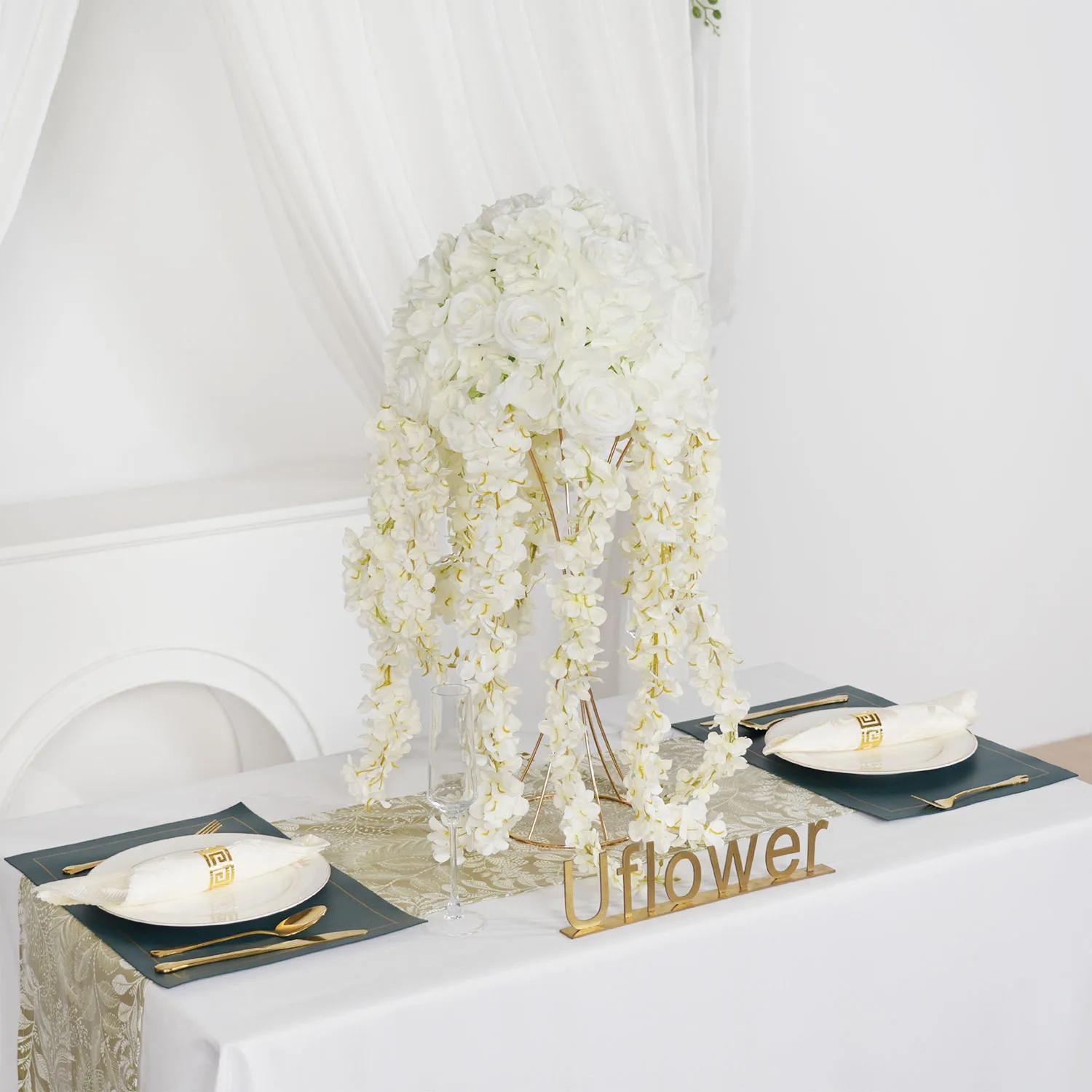 36CM Artificial Flower Table Centerpiece Wedding Centerpieces for Tables Road Lead Bouquet DIY Wisteria Vine White Flores Ball
36CM Artificial Flower Table Centerpiece Wedding Centerpieces for Tables Road Lead Bouquet DIY Wisteria Vine White Flores Ball