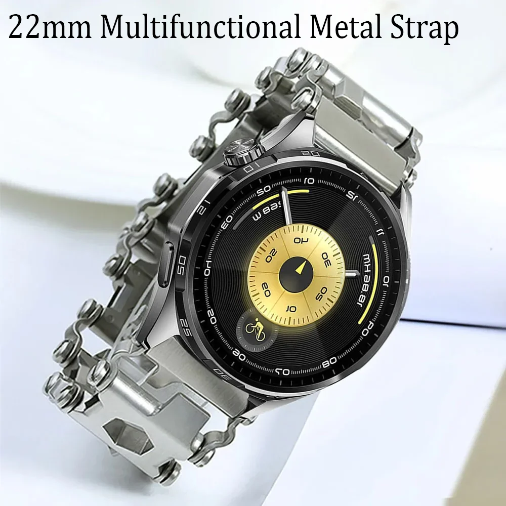 22mm Multifunctional Metal Strap For Amazfit Bip 6-5/Balance 2 Outdoor Gears Bracelet Huawei Watch 5 GT6-5-4 Pro 46mm Accessory
22mm Multifunctional Metal Strap For Amazfit Bip 6-5/Balance 2 Outdoor Gears Bracelet Huawei Watch 5 GT6-5-4 Pro 46mm Accessory