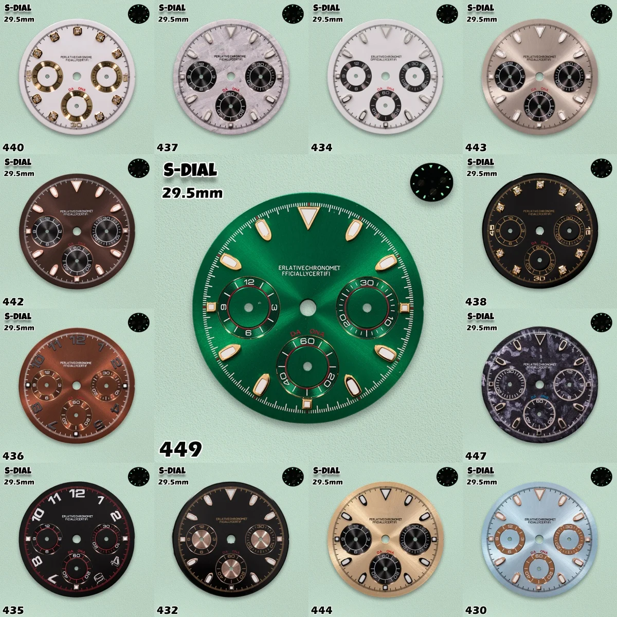 SKO S Logo 29.5mm VK63 Dial DTN Panda Dial VK63 Movement Green Luminous Watches for men Watch Modification Accessories repair
SKO S Logo 29.5mm VK63 Dial DTN Panda Dial VK63 Movement Green Luminous Watches for men Watch Modification Accessories repair