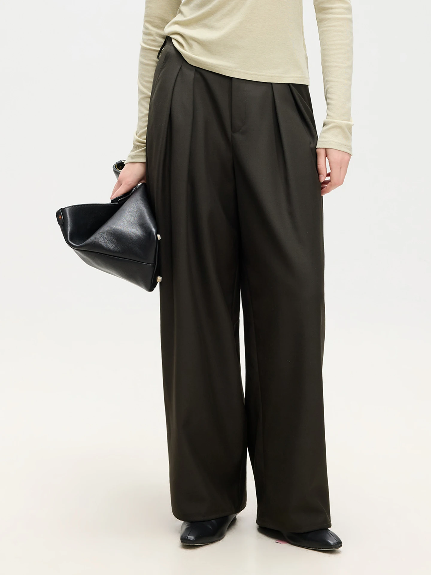 LUR Wide Leg Pants Anti-Wrinkle Drapey Design Casual Suit Style Loose Fit High Waist Zipper Closure Polyester Blend Ladies Tr...
LUR Wide Leg Pants Anti-Wrinkle Drapey Design Casual Suit Style Loose Fit High Waist Zipper Closure Polyester Blend Ladies Tr...
