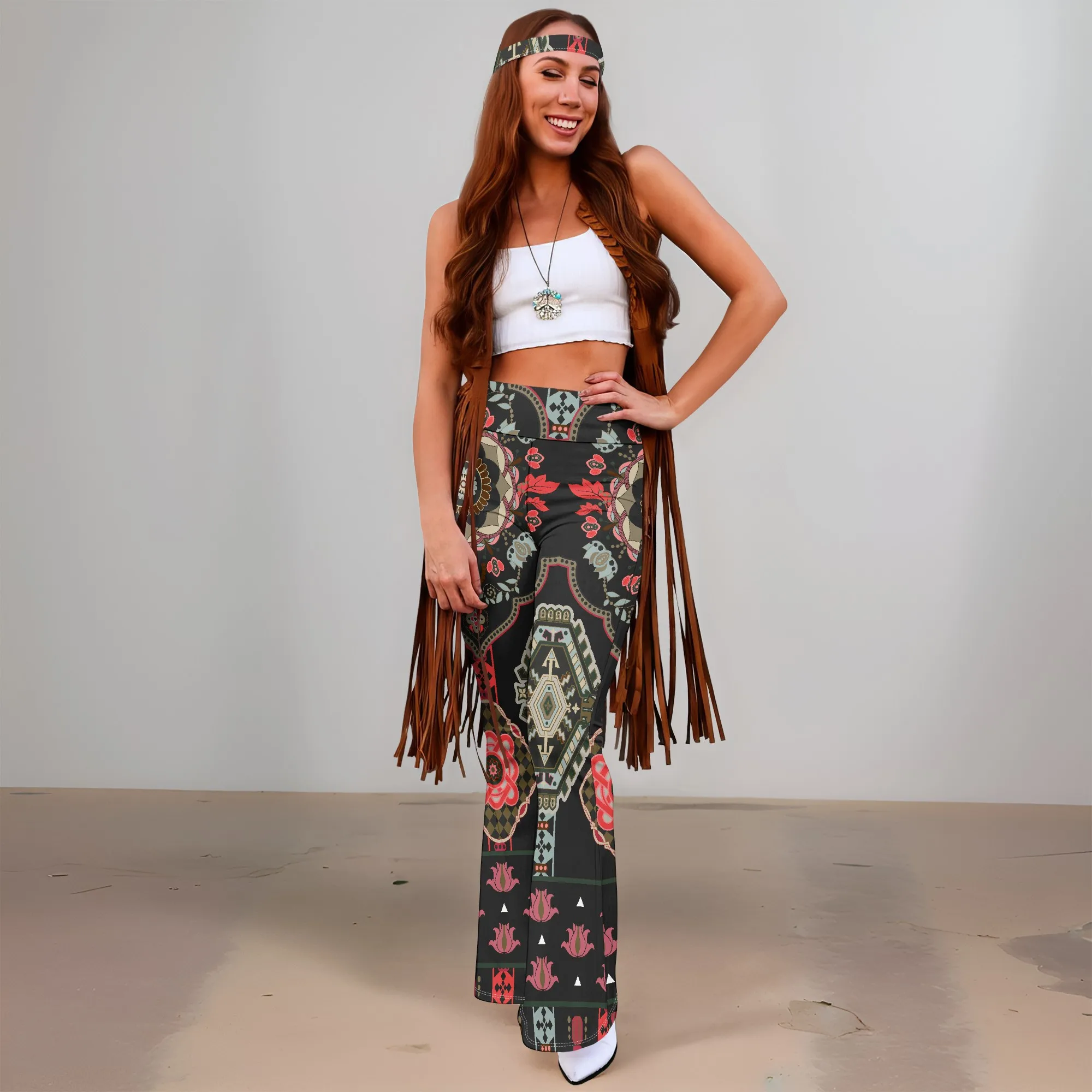 Women's Spring and Autumn Fashion Wide Leg Pants (Headband), 3D Printed Pattern Style Wide Leg Pants, Casual Fashion Versatile
Women's Spring and Autumn Fashion Wide Leg Pants (Headband), 3D Printed Pattern Style Wide Leg Pants, Casual Fashion Versatile