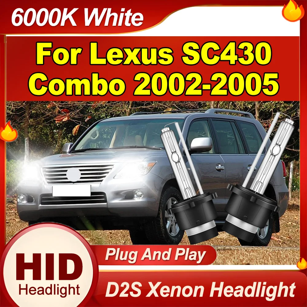 2X High Power D2S Xenon Headlight Car Lights Plug And Play Xenon Lamps 6000K White Front Lights For Lexus SC430 Combo 2002-2005
2X High Power D2S Xenon Headlight Car Lights Plug And Play Xenon Lamps 6000K White Front Lights For Lexus SC430 Combo 2002-2005