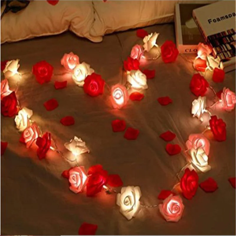 3M LED Flower String Lights Artificial Rose Bouquet Romantic Fairy Light Garland Valentines Day Wedding Party Decor
3M LED Flower String Lights Artificial Rose Bouquet Romantic Fairy Light Garland Valentines Day Wedding Party Decor