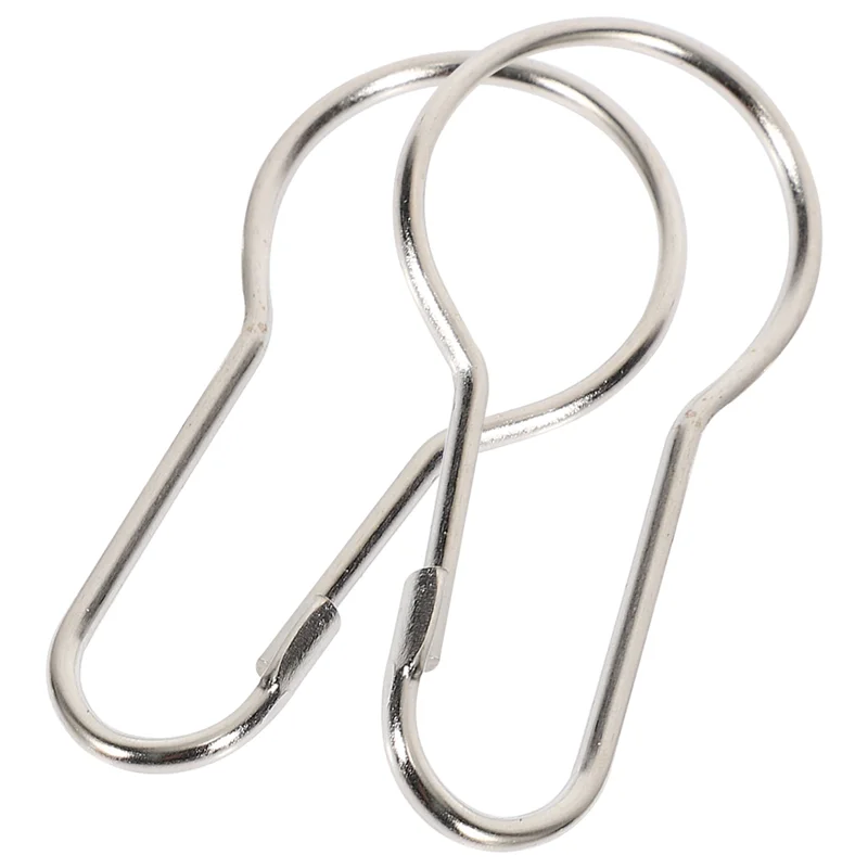 AT29-Lot Of 200 Iron Shower Curtain Hooks Rings Pear Clips 
AT29-Lot Of 200 Iron Shower Curtain Hooks Rings Pear Clips