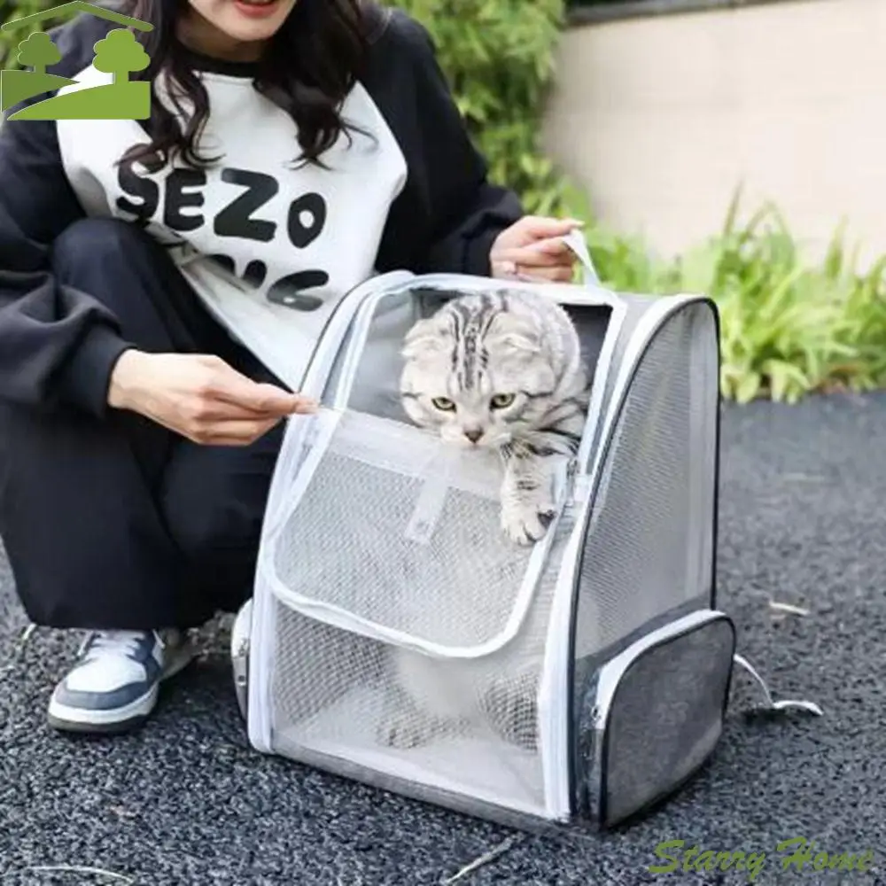 Opening-Mesh Pet Cat Backpacks Front Window Comfortable Cat Carrying Bag Breathable Large Capacity Cat Carrier Shoulder Bag
Opening-Mesh Pet Cat Backpacks Front Window Comfortable Cat Carrying Bag Breathable Large Capacity Cat Carrier Shoulder Bag