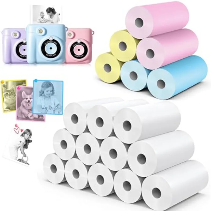 18 Rolls Camera Paper Roll Refill Compatible with Most Instant Print Cameras for BPA Free 2.24"x0.98"
18 Rolls Camera Paper Roll Refill Compatible with Most Instant Print Cameras for BPA Free 2.24"x0.98"