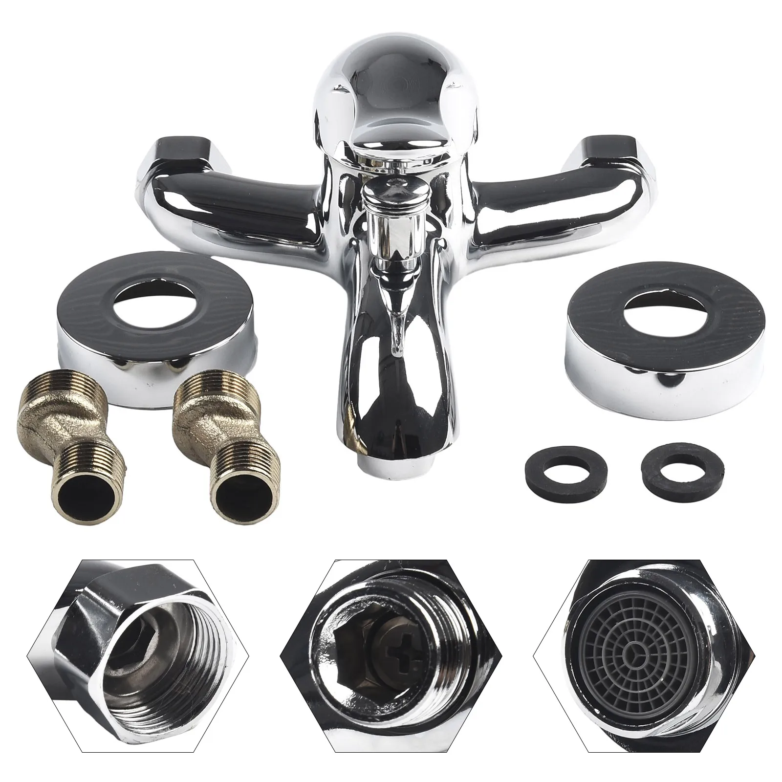 New Practical Tools Durable Bathtub Bathroom Basin Faucets Mixing Valve Accessories Dual Spout Triple Zinc Alloy
New Practical Tools Durable Bathtub Bathroom Basin Faucets Mixing Valve Accessories Dual Spout Triple Zinc Alloy