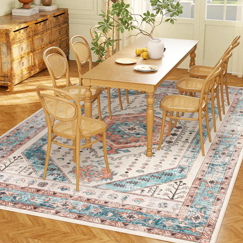 8x10 Area Rug, Vintage Machine Washable Rug, Non-Slip Floor Carpet for Living Room, Bedroom, Dining Room, Brown and Blue
8x10 Area Rug, Vintage Machine Washable Rug, Non-Slip Floor Carpet for Living Room, Bedroom, Dining Room, Brown and Blue