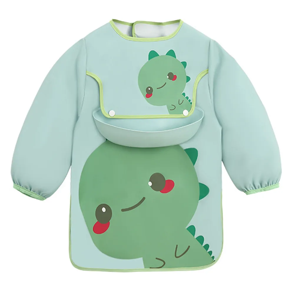 Waterproof Baby Apron Bibs Smock Long Sleeve Cuffs Cover Clothes Anti Fouling Easy Dry Feeding Eating Painting
Waterproof Baby Apron Bibs Smock Long Sleeve Cuffs Cover Clothes Anti Fouling Easy Dry Feeding Eating Painting