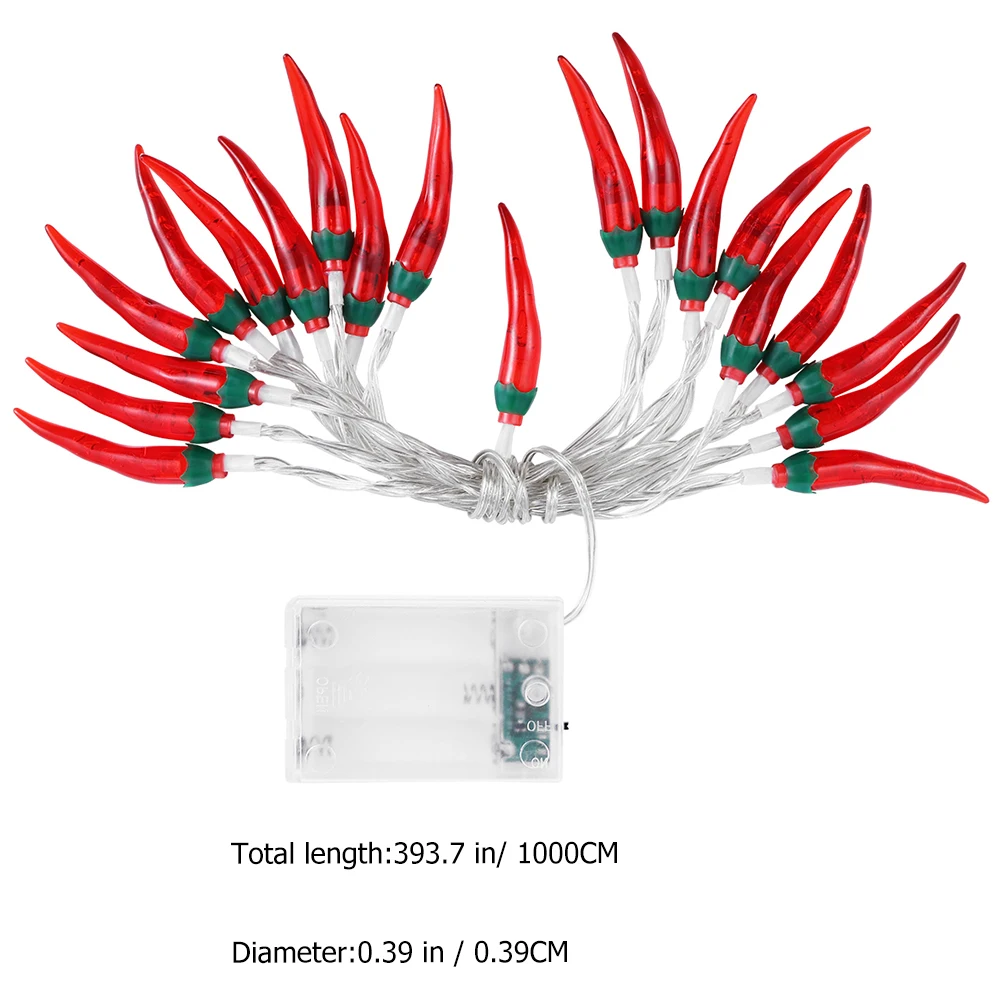 LED String Plastic Chili Design Warm Decor Chili String Lamp Christmas Ornaments Indoor Outdoor
LED String Plastic Chili Design Warm Decor Chili String Lamp Christmas Ornaments Indoor Outdoor