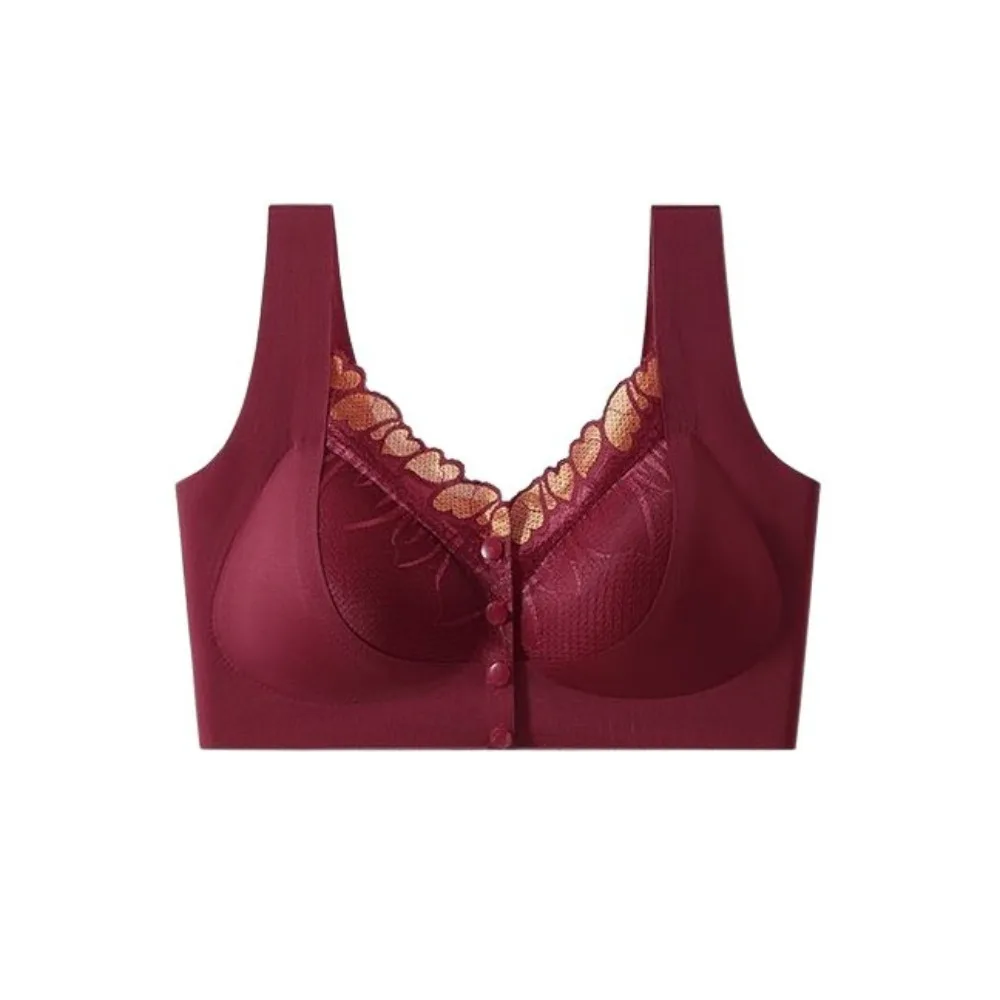 Casual Push Up Front Buckle Bra Plus Size Lace Mesh Mid-Aged Elderly Bra Breathable Comfortable Wireless Seamless Bra Yoga
Casual Push Up Front Buckle Bra Plus Size Lace Mesh Mid-Aged Elderly Bra Breathable Comfortable Wireless Seamless Bra Yoga