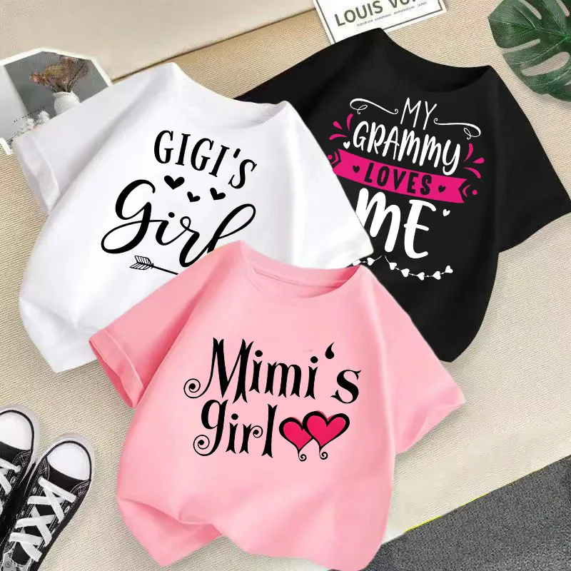 Summer New Children's Top Girls Foreign Letters Printed Summer Dress Children Short Sleeve Base Shirt Children's Clothes
Summer New Children's Top Girls Foreign Letters Printed Summer Dress Children Short Sleeve Base Shirt Children's Clothes