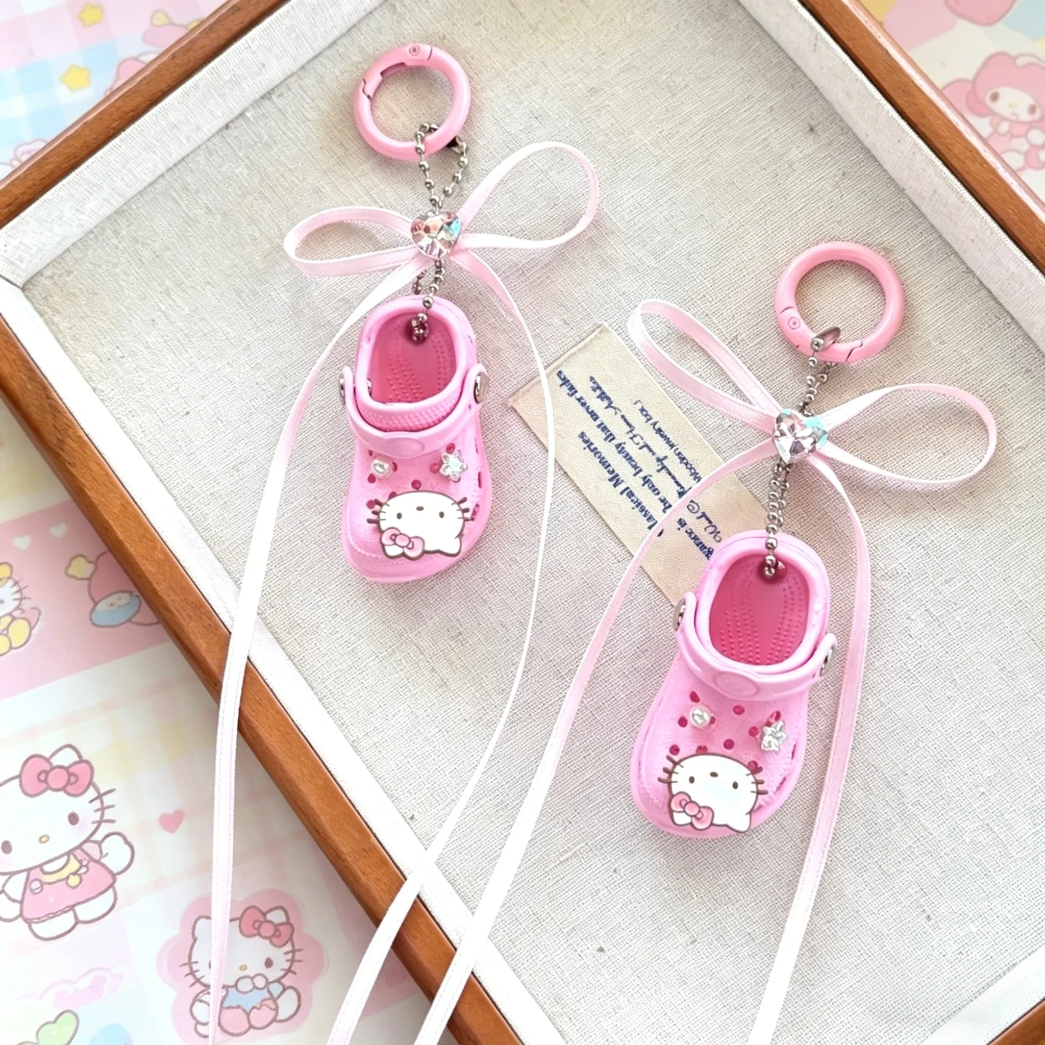Kawaii Hello Kitty Cat Pink Bow Keychain Pendant Sweet Charm Hello Kitty Heart Bag Pendant Decoration Backpack Charms Present
Kawaii Hello Kitty Cat Pink Bow Keychain Pendant Sweet Charm Hello Kitty Heart Bag Pendant Decoration Backpack Charms Present