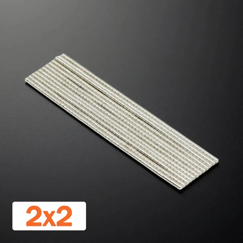 High Density Magnetic Alloy Strong Suction Neodymium Magnet Round Disc 2x2mm For Model Building Industrial Hardware Craft
High Density Magnetic Alloy Strong Suction Neodymium Magnet Round Disc 2x2mm For Model Building Industrial Hardware Craft