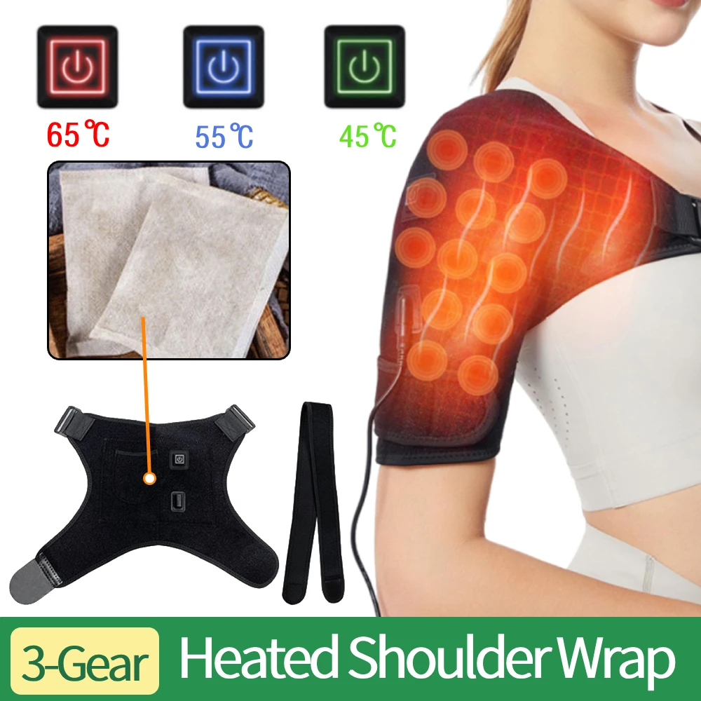 Heated Shoulder Pad Adjustable 3-Level Heating Electric Shoulder Wrap Massager Knee Arthritis Pain Relief Thermal Physiotherapy
Heated Shoulder Pad Adjustable 3-Level Heating Electric Shoulder Wrap Massager Knee Arthritis Pain Relief Thermal Physiotherapy